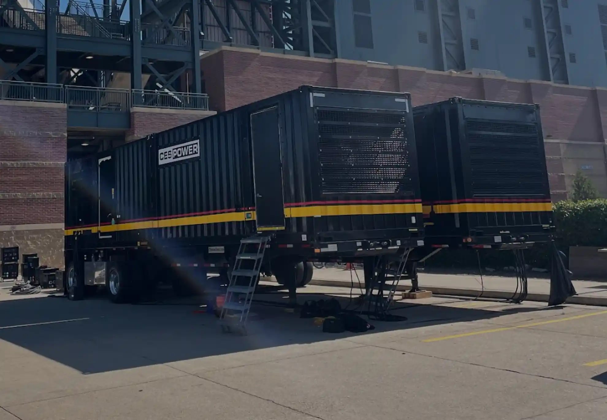 CES installed power infrastructure at a deployment site