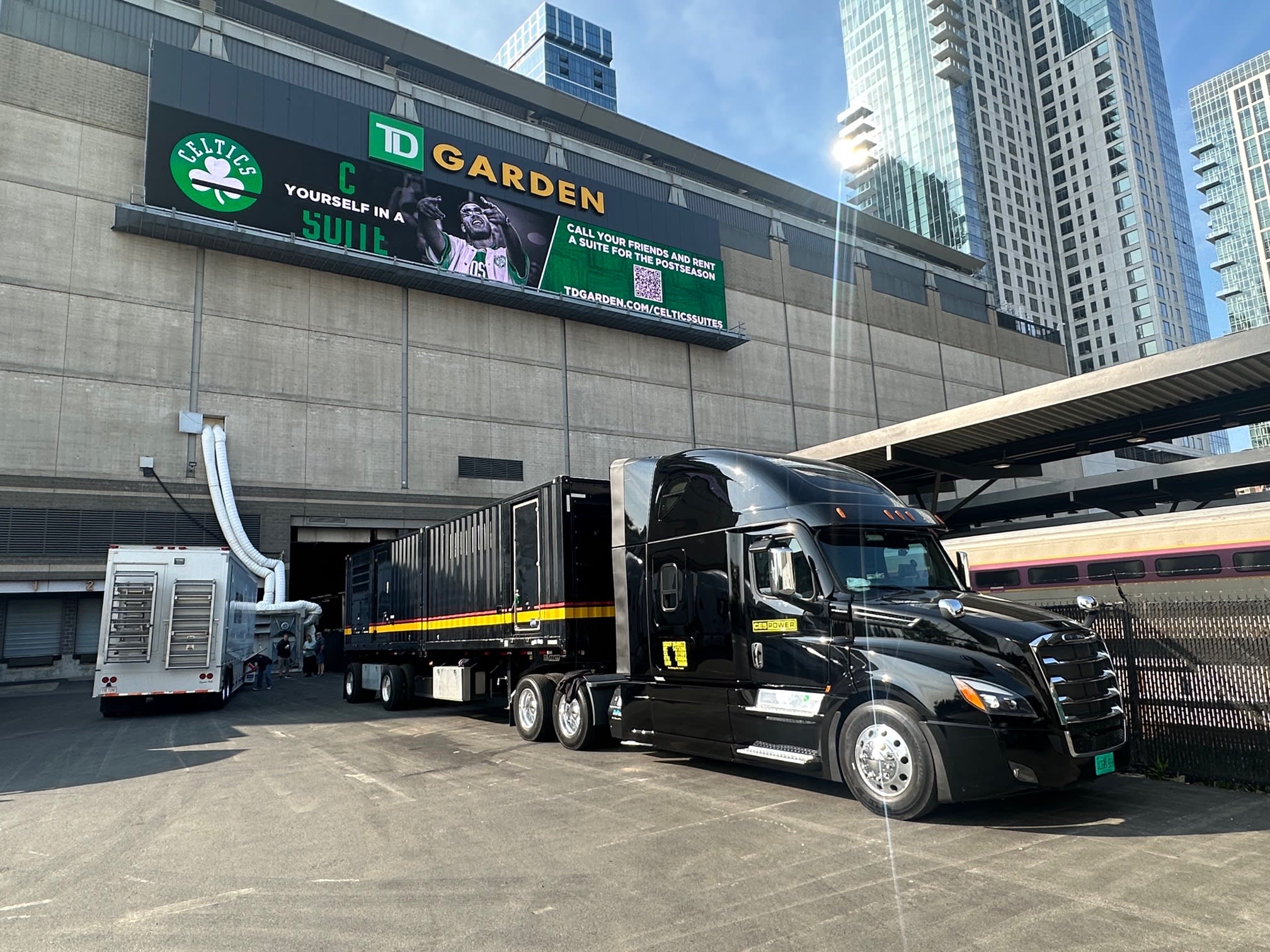 Logistics and power distribution at TD Garden
