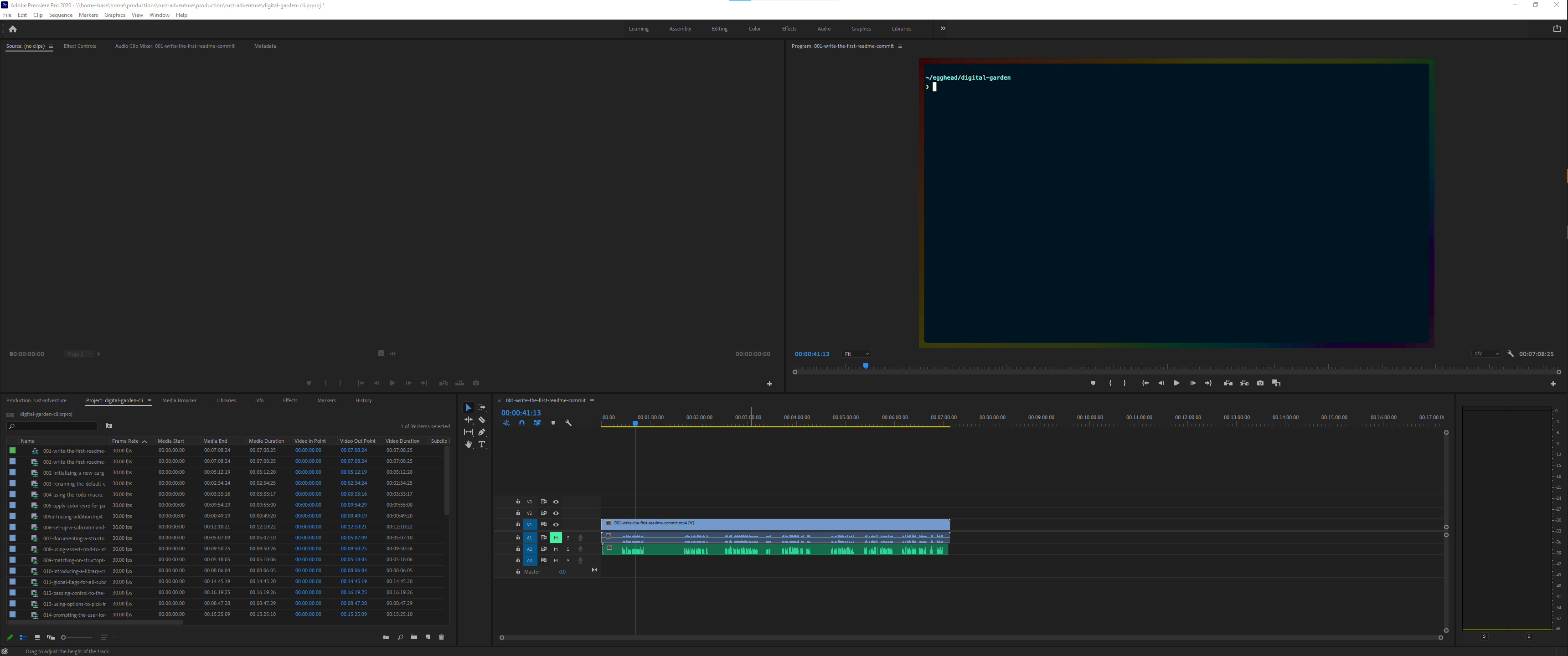 premiere pro project