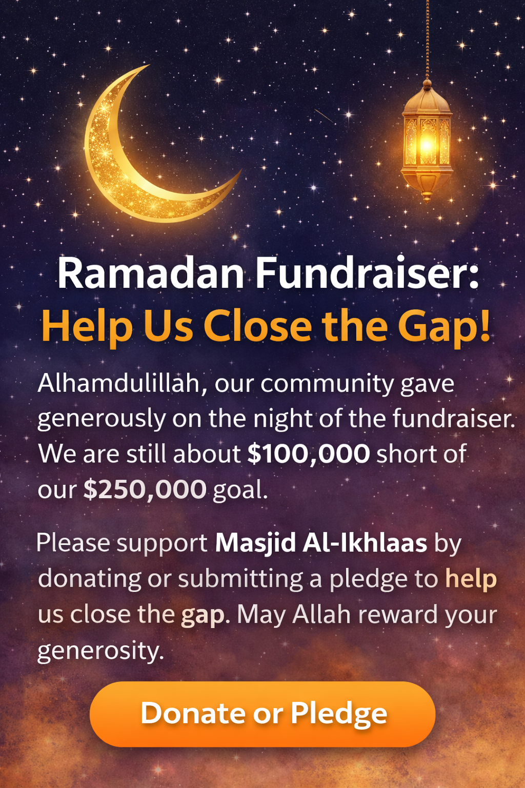 Masjid Al-Ikhlaas Annual Ramadan Fundraiser 2026