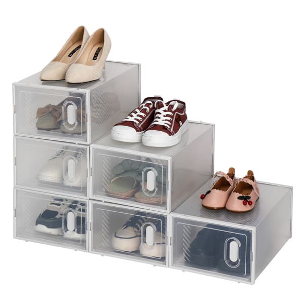 6pcs White Shoe Box Plastic Mesh view 3