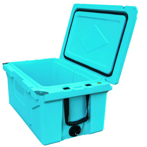 Hot Selling Blue Color 65QT Outdoor Cooler Fish Ice Chest Box Popular Camping Cooler Box view 11