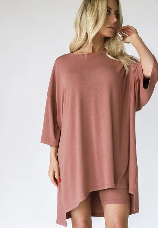 European And American All-matching Loose Casual Home Short Sleeve T-shirt Shorts Set view 9