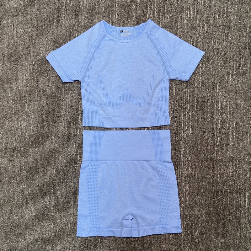 Sports short sleeve shorts suit view 1
