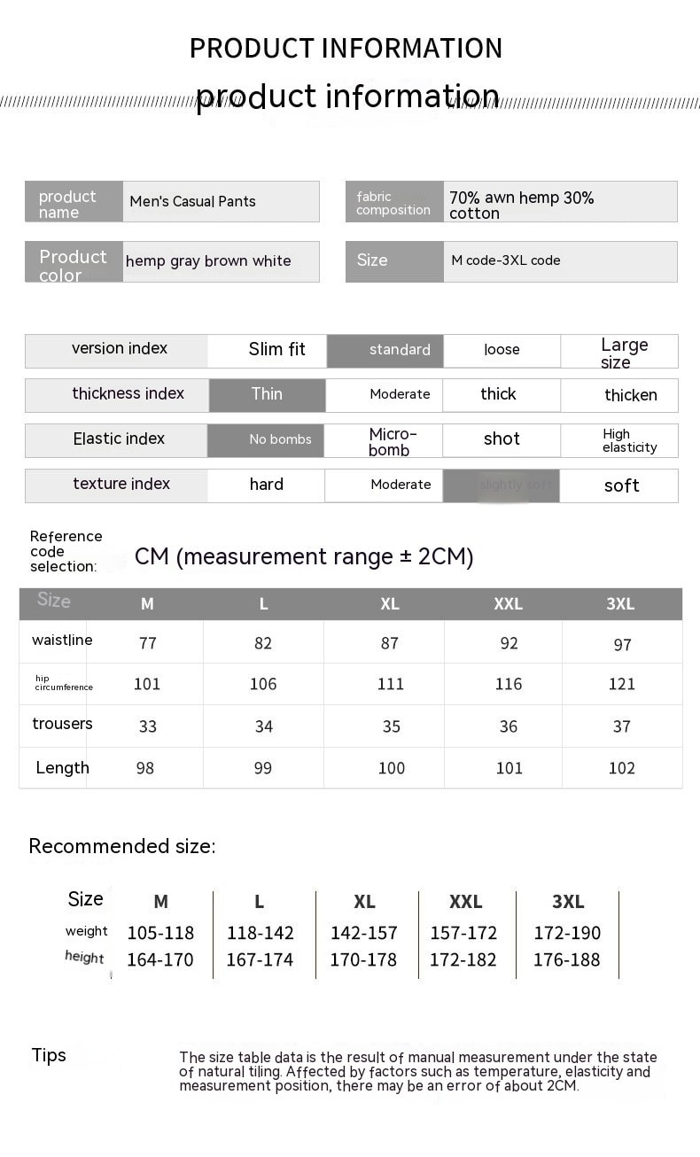 Breathable Cotton Linen Straight Casual Pants view 13