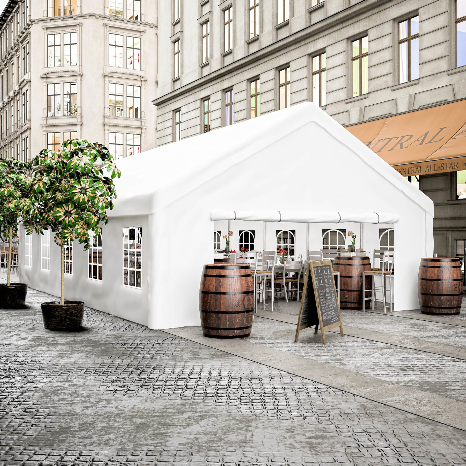 Party Tent Heavy Duty, Large Wedding Event Shelters With 2 Storage Bags & Removable Sidewalls, Outdoor Canopy Gazebo Commercial Tents For Parties Carport Camping Garden Patio view 17