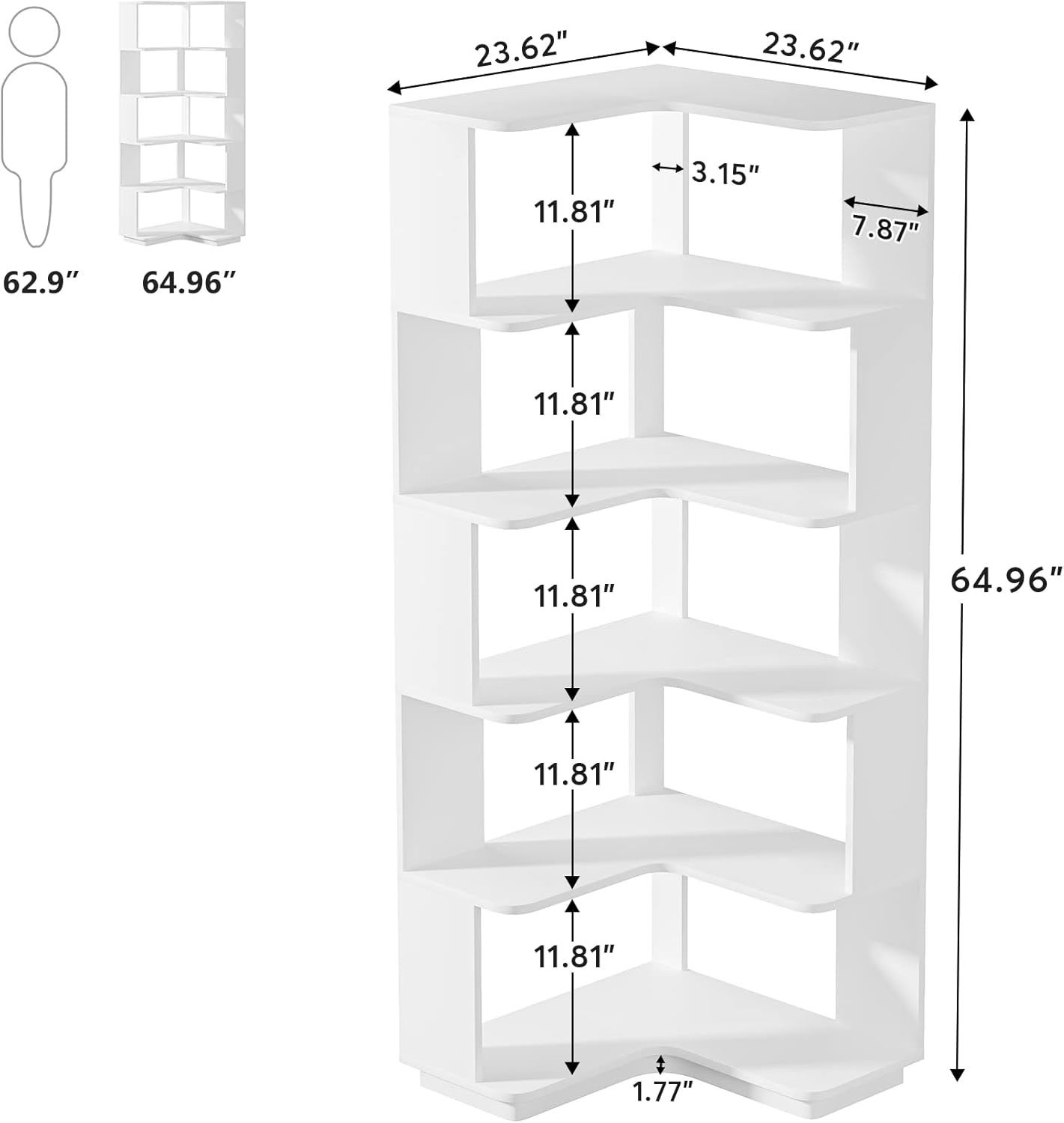 Bookshelf,Storage Rack,Multifunctional Rack view 3