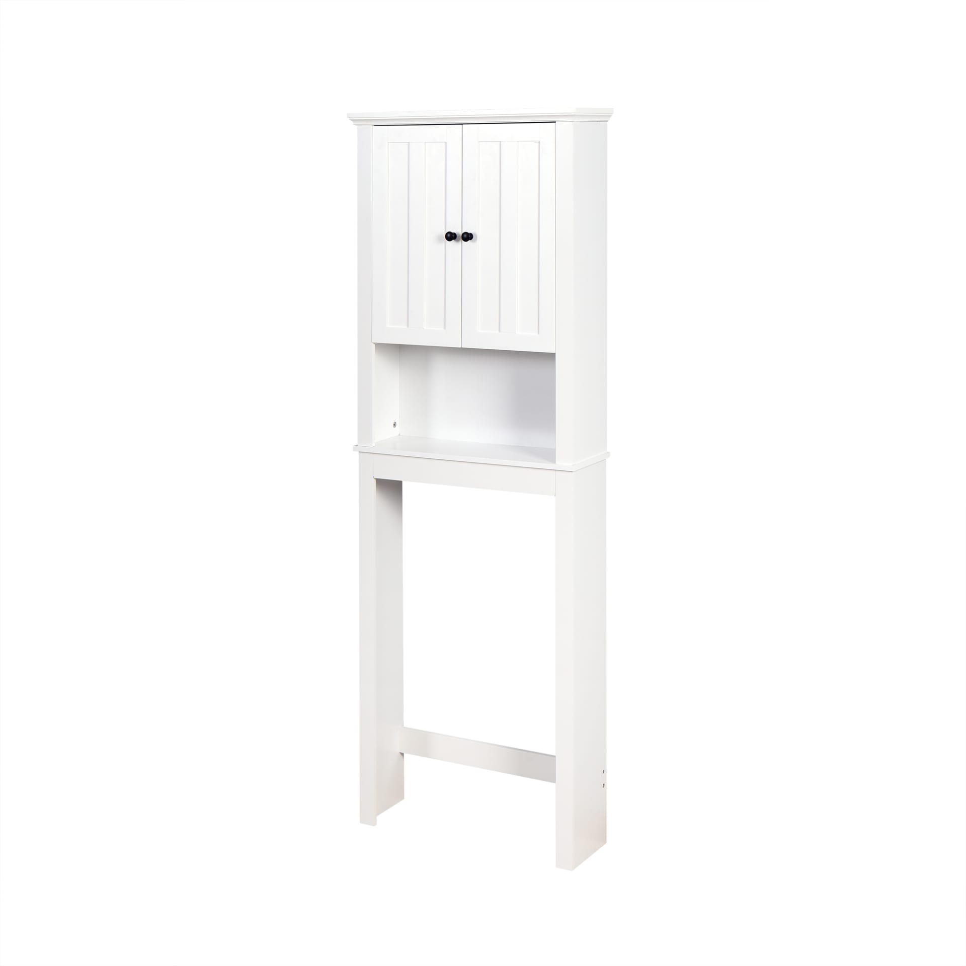 Bathroom Wooden Storage Cabinet Over-The-Toilet Space Saver With A Adjustable Shelf 23.62x7.72x67.32 Inch