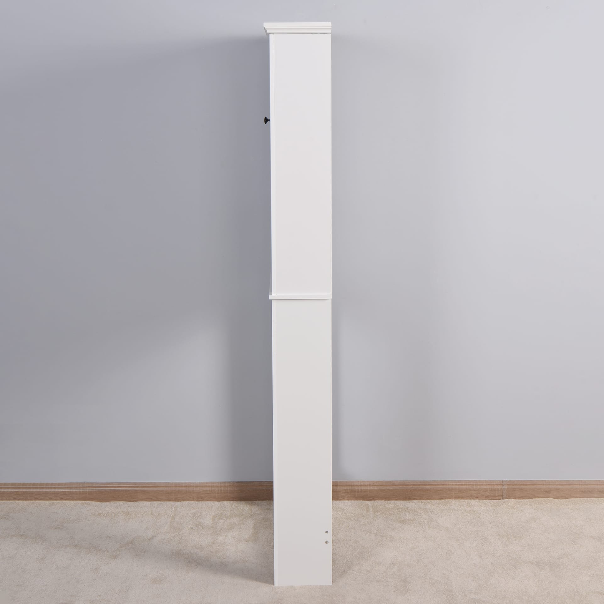Bathroom Wooden Storage Cabinet Over-The-Toilet Space Saver With A Adjustable Shelf 23.62x7.72x67.32 Inch view 2