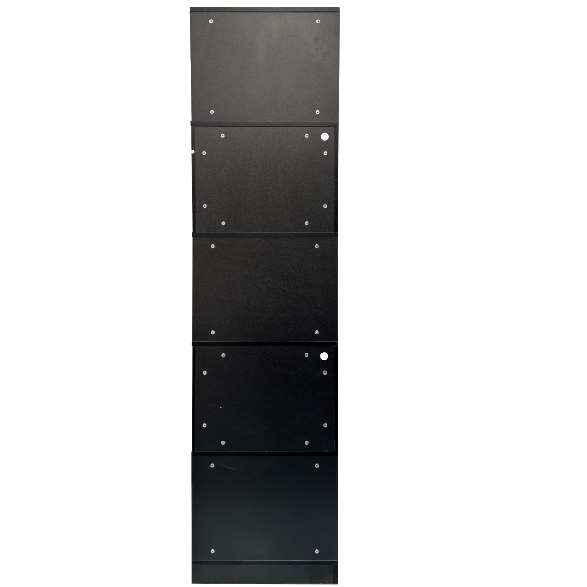 Corner Book Shelf - 5 Tier Corner Bookshelf  Bookcase With Baffle, Freestanding L Shaped Display Shelf Stand With Led Lights For Home Office, Living Room, Bedroom, Kitchen view 5