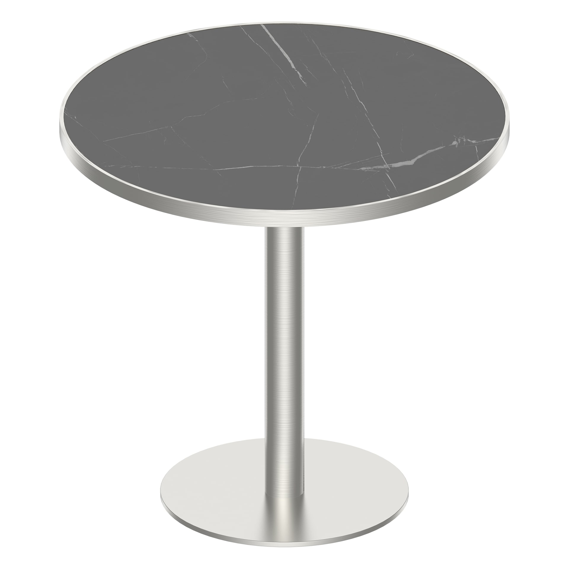 Round Modern Dinning Table 31.5 Inches Bistro Table Tulip Table With Faux Marble Top,Easy Assemble,Sturdy Metal Frame Diameter view 5