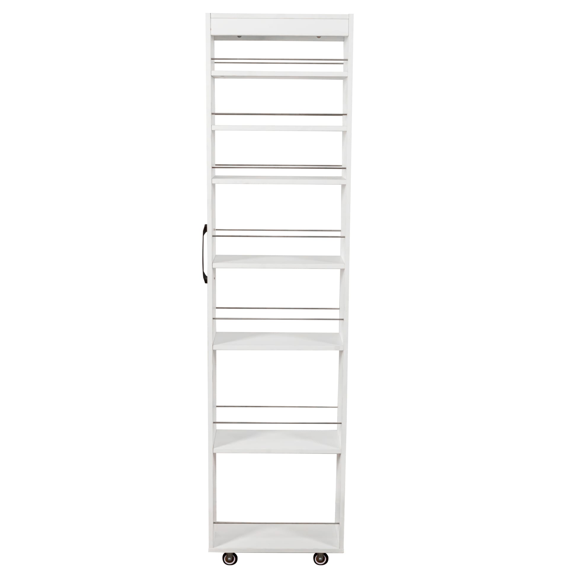 7 Tier Multi-functional Pull-out Multi-tier Storage Single-sided Open Shelf For Kitchen, Living Room & Narrow Spaces view 2