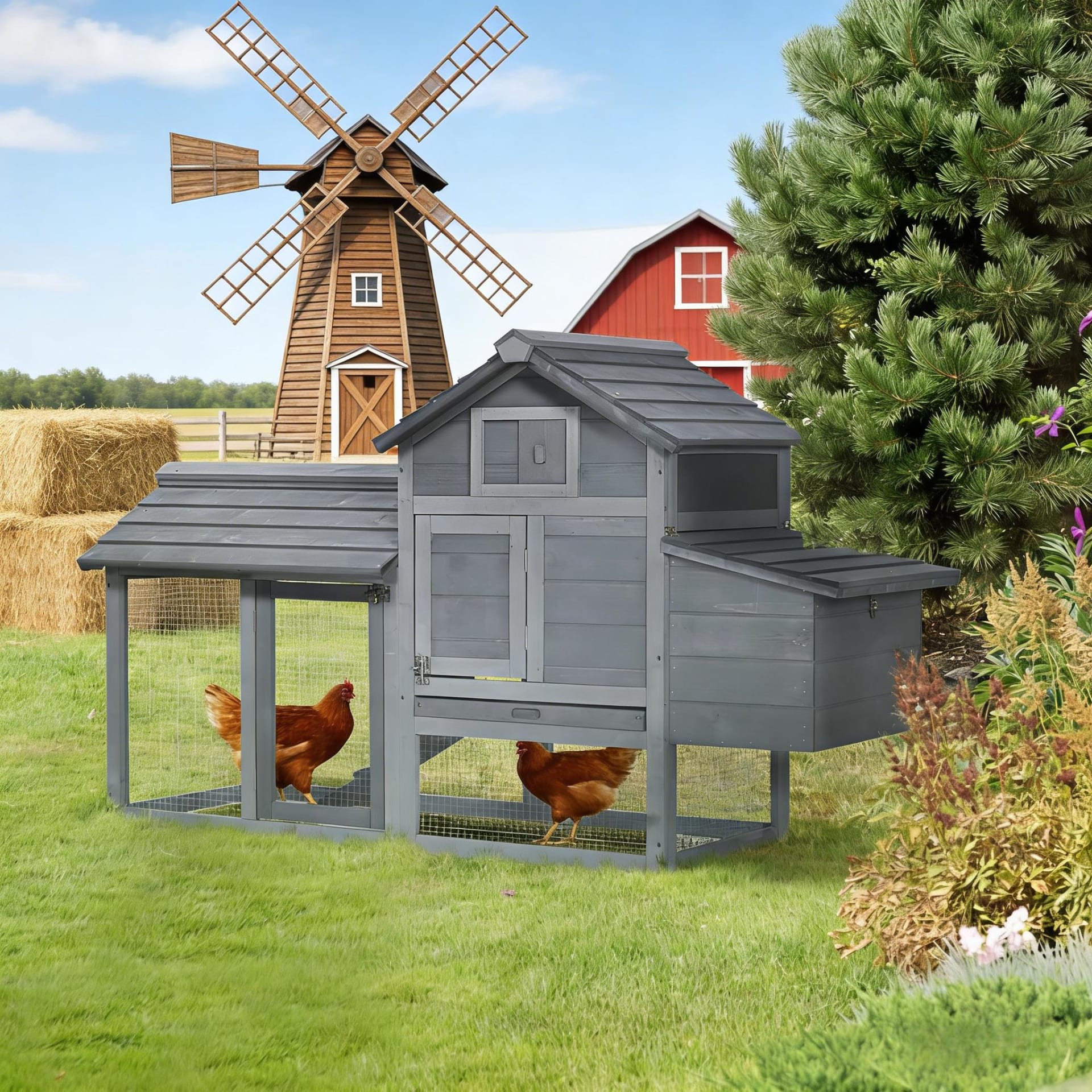 Hen House,Small Wooden Chicken Coop view 4
