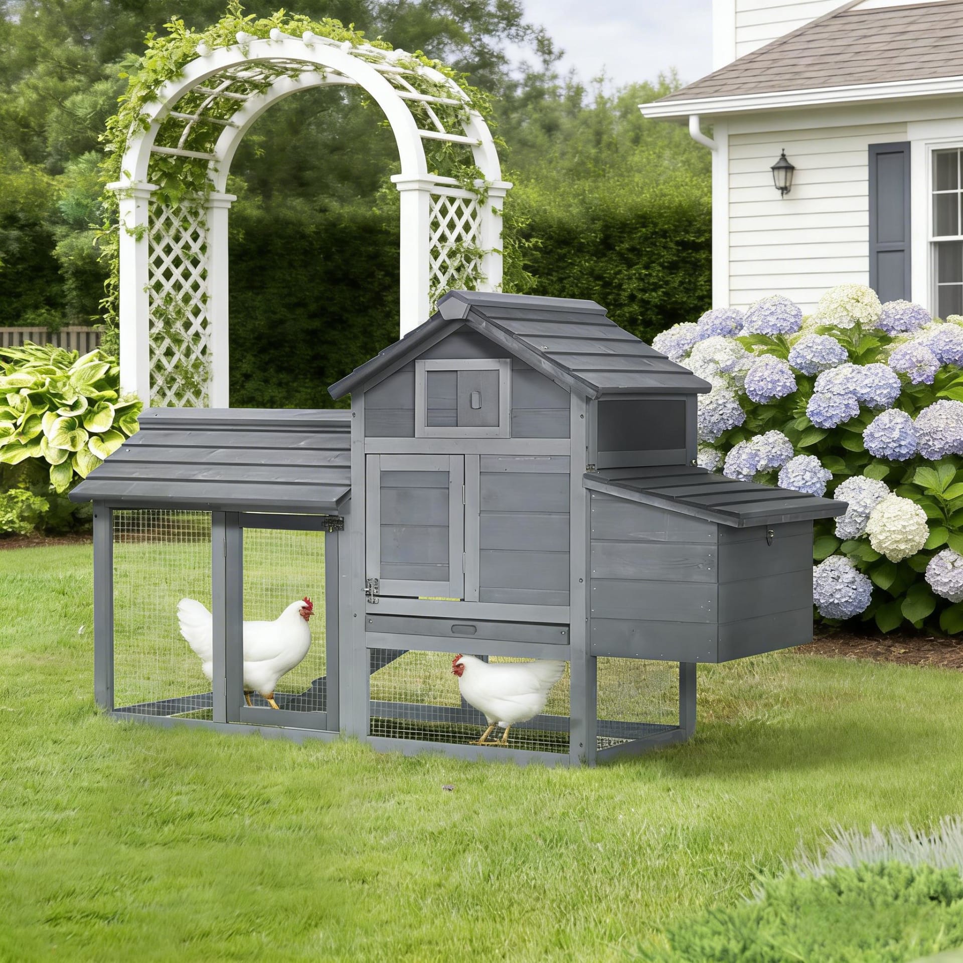 Hen House,Small Wooden Chicken Coop view 2