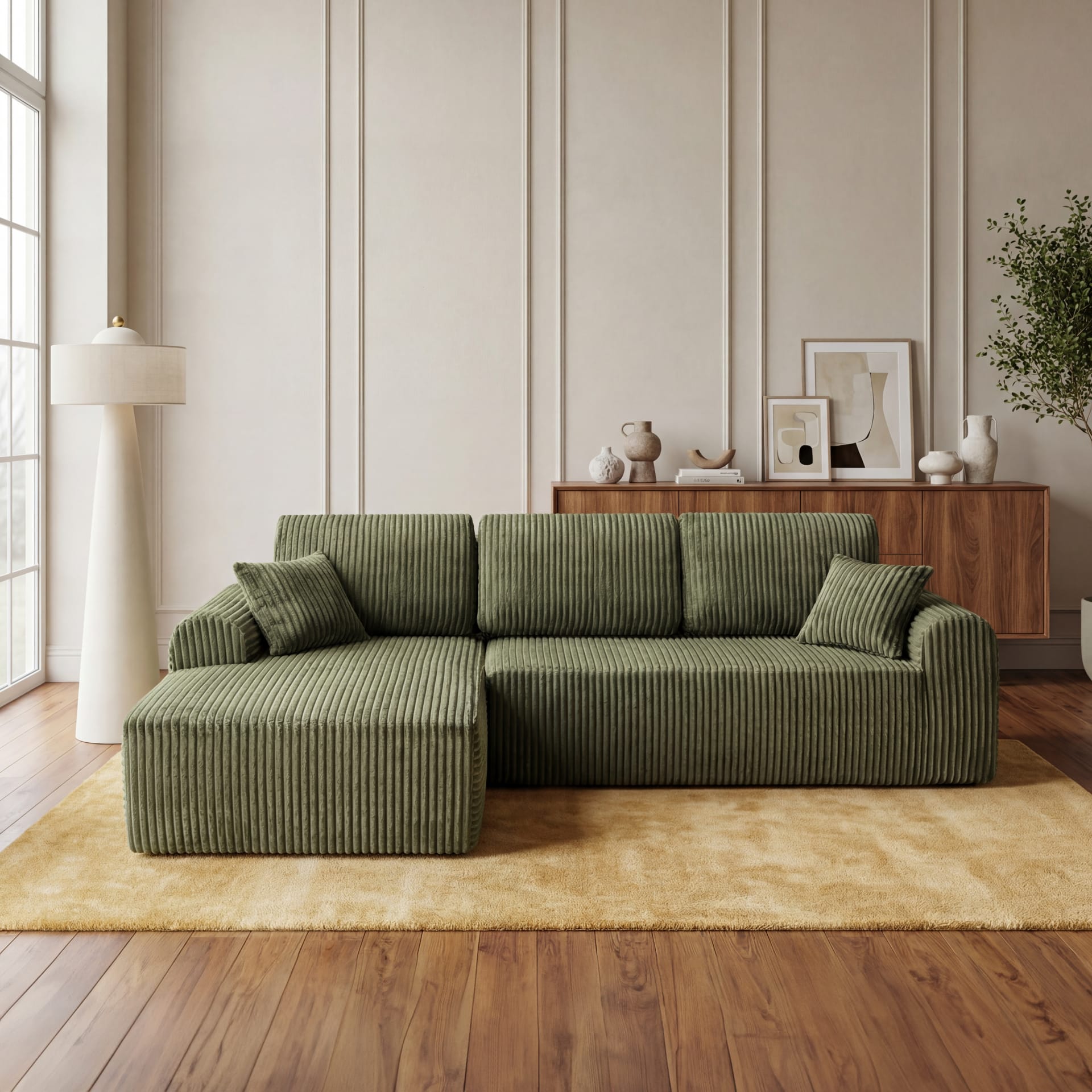 109 Cloud Modular Sectional Sofa Couch With L-Shape Chaise,Modern Minimalist Upholstered Couches For Living Room Bedroom,Deep Seat Corner Couch,No Assembly Required view 3
