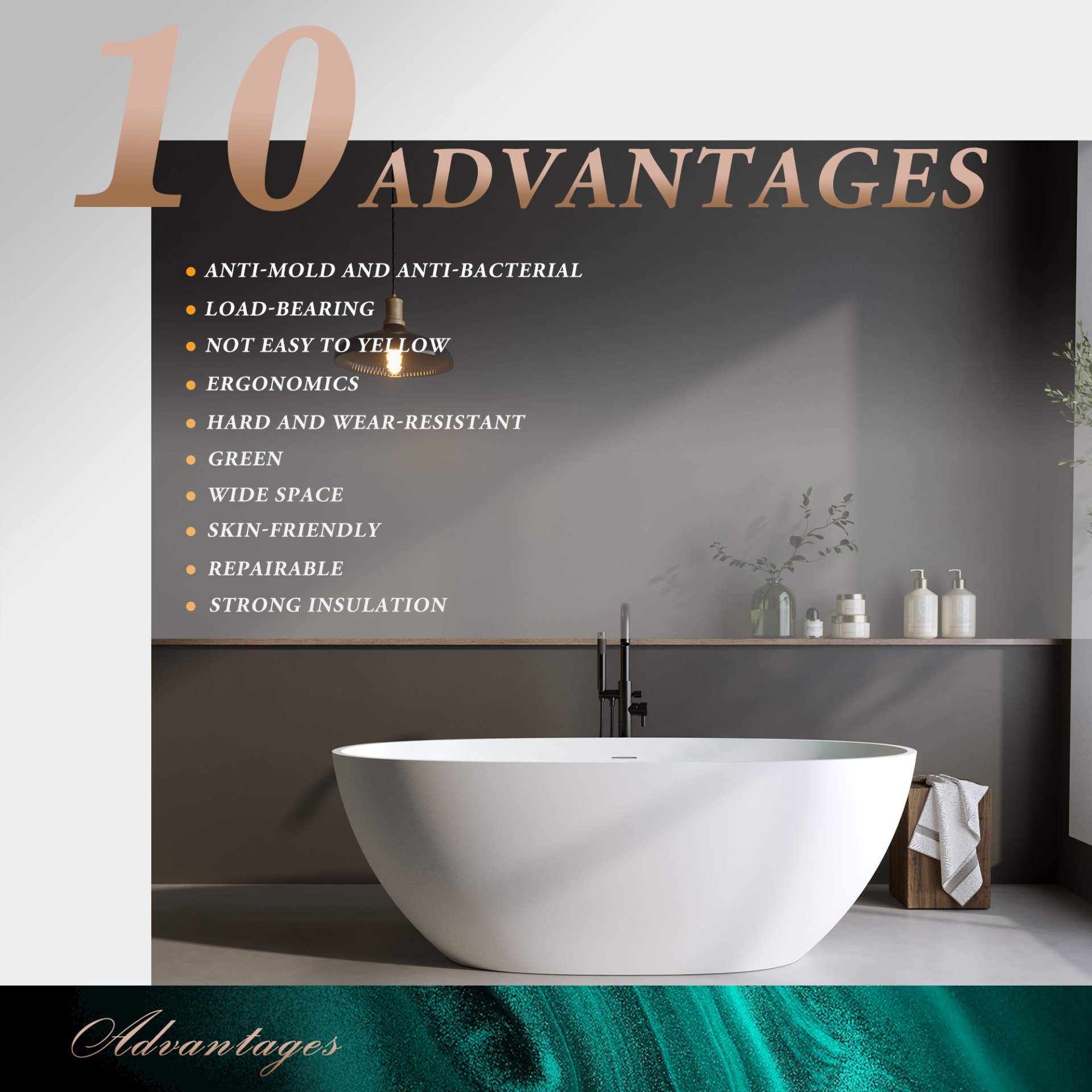 59'' Solid Surface Matte Tub, Solid Surface Soaking Tub, Stone Resin Freestanding Bathtub, Thick Edge Stand Alone Tubs With Overflow, Pop-up Drain, Matte White  Oval view 2