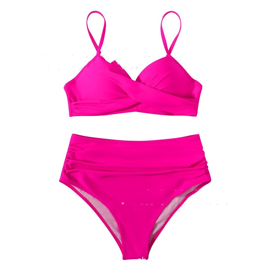 Printed Two-piece Push-up Bikini High Waist Swimsuit view 22