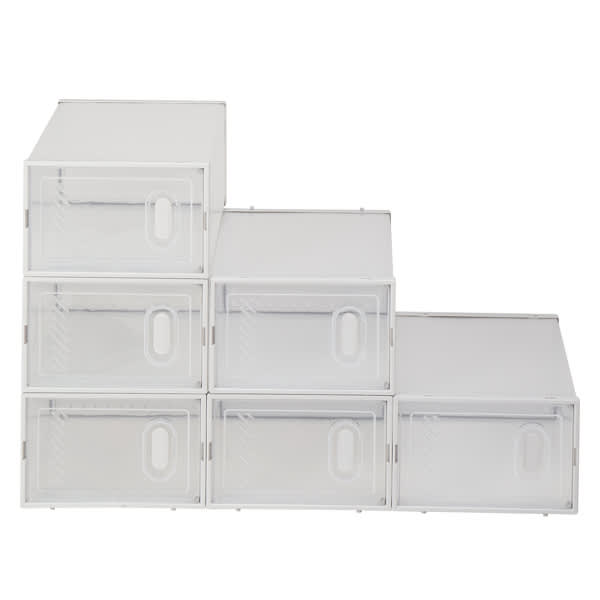 6pcs White Shoe Box Plastic Mesh view 2