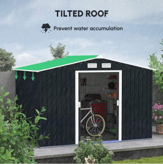 Outdoor Garden Storage Shed Tool House view 1