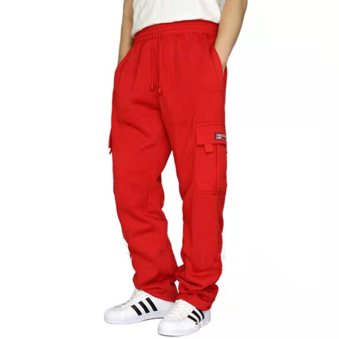 Men Pants Sweatpants Stretch Elastic Waist Jogger Sports Pants Drawstring Trousers Fashion Mens Clothing view 3