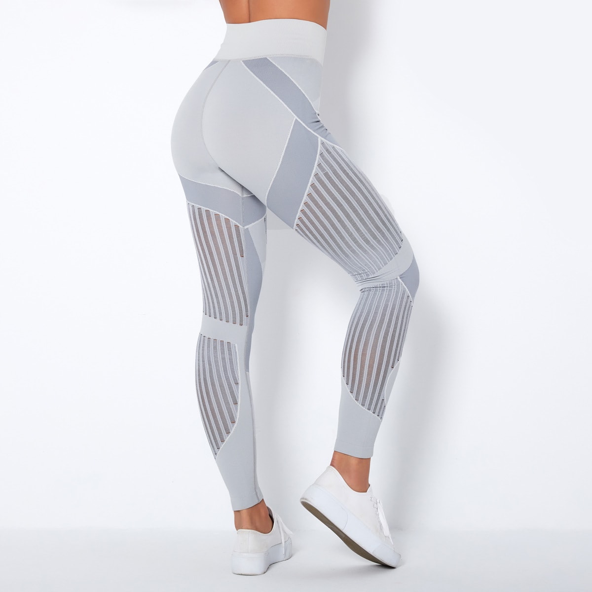 Quick-drying Exercise Yoga Long Sleeve Striped Fitness TOP view 7