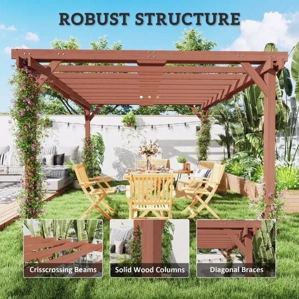Outdoor Wooden Gazebo view 1