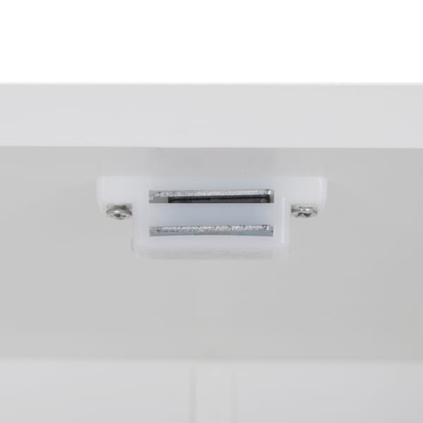White Double Door Bathroom Cabinet view 6