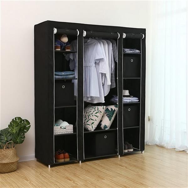 Non Woven Wardrobe With 5 Layers And 12 Compartments view 1