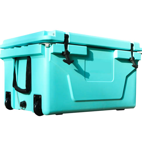 Hot Selling Blue Color 65QT Outdoor Cooler Fish Ice Chest Box Popular Camping Cooler Box view 3