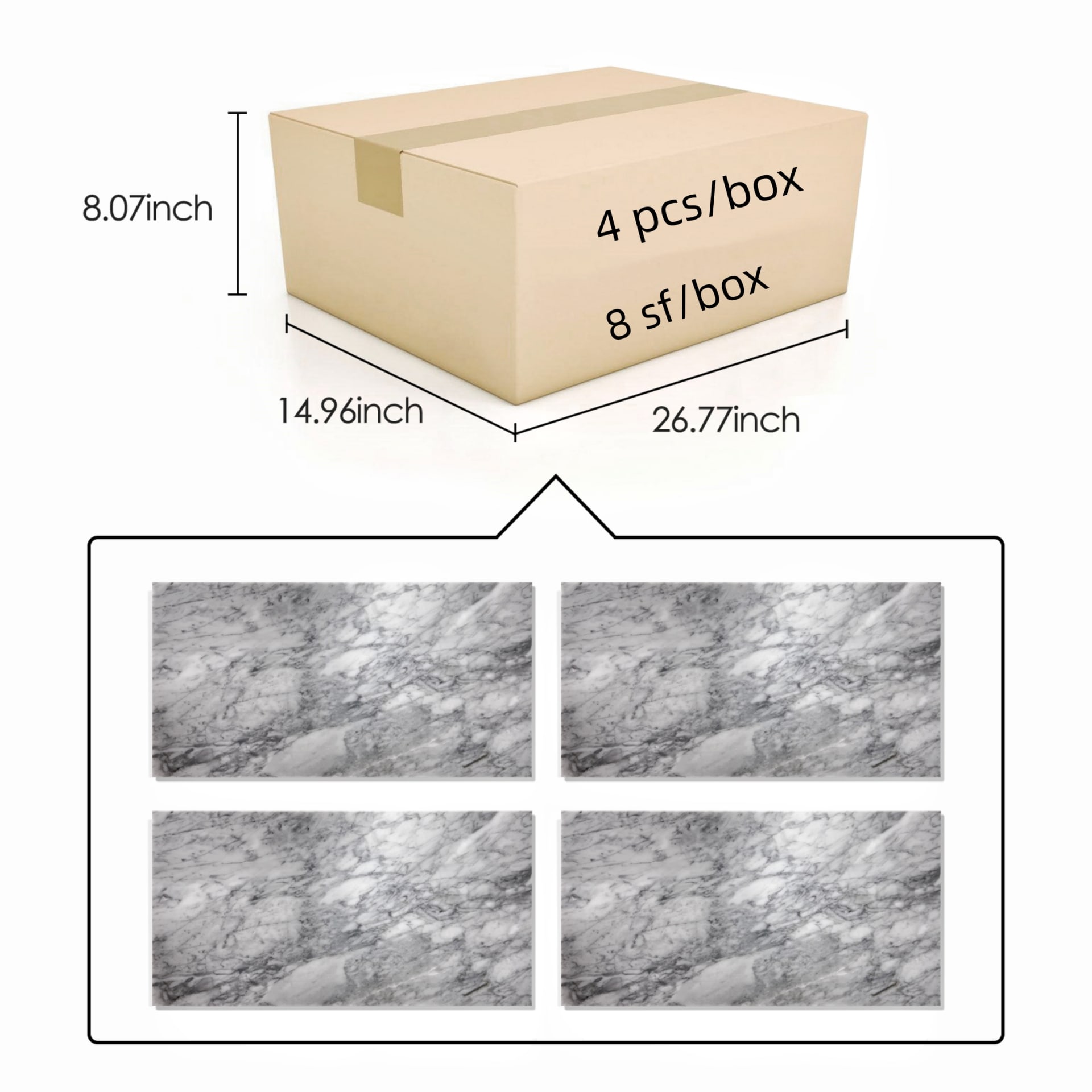 12X24 Inch Carrara Marble, Gray Marble, Natural Marble, For Wall And Floor, Polished Marble Tile view 2