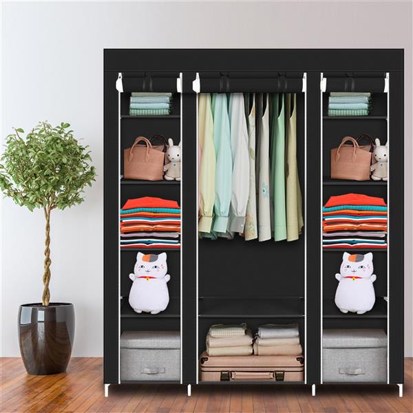 Non Woven Wardrobe With 5 Layers And 12 Compartments view 5
