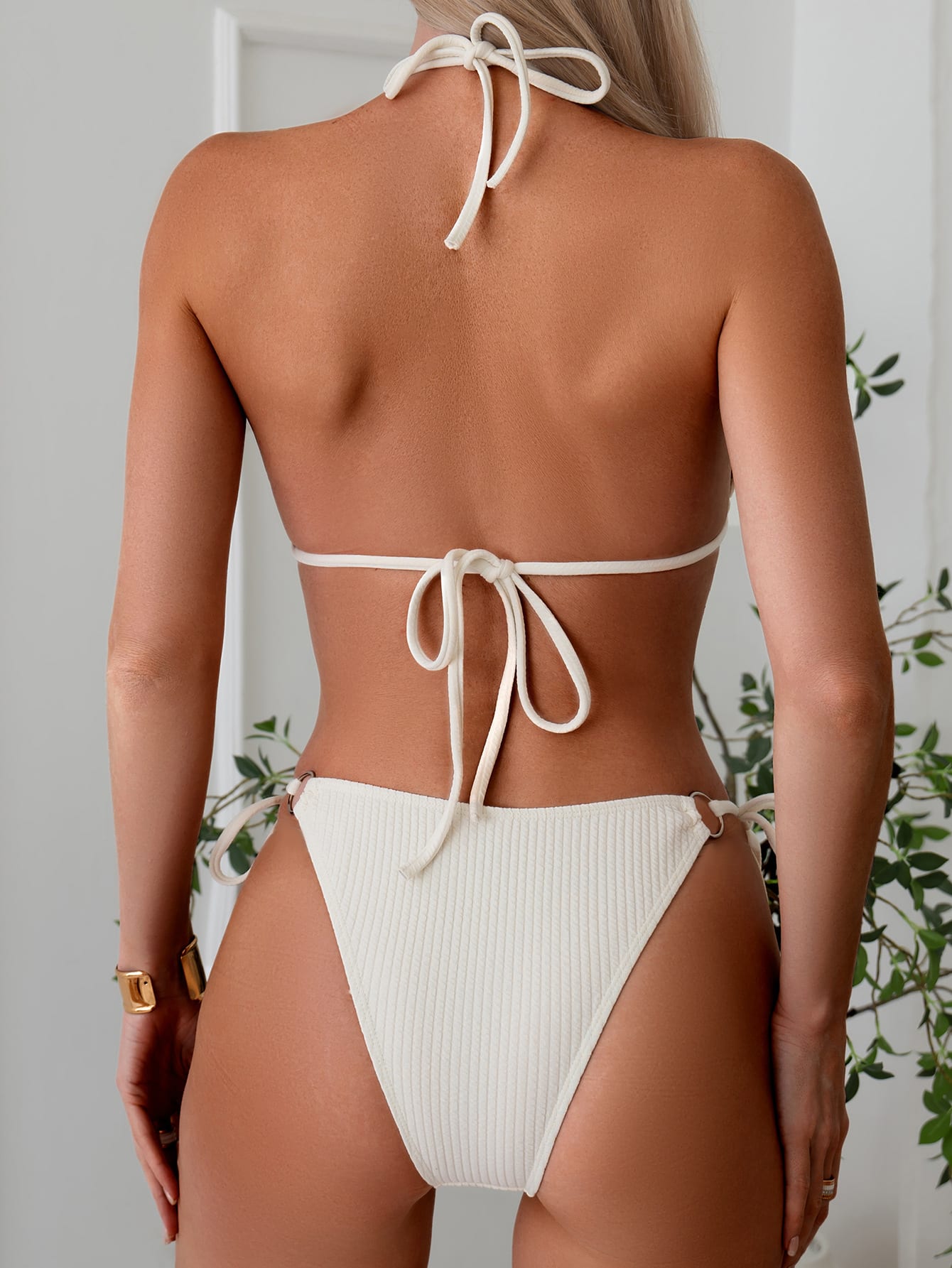 Sexy Bikini Set Summer Side Tie Thong Bandage Style Swimsuit Womens Clothing view 9