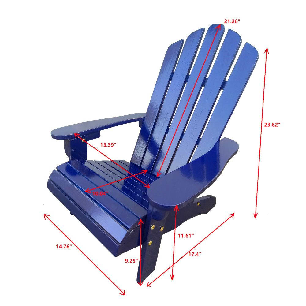 Wooden Children's Adirondack Chair view 6