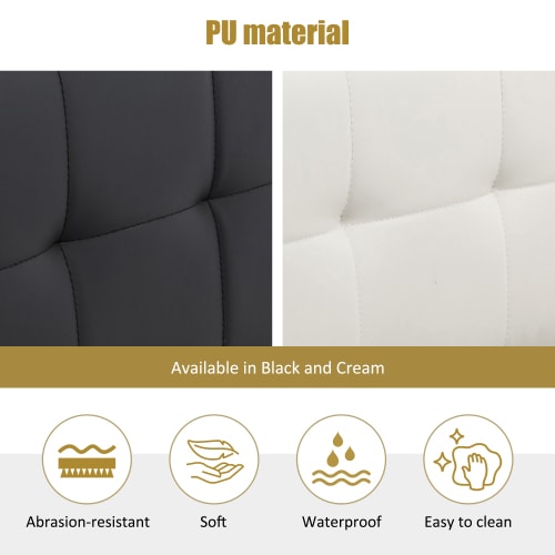 Fashion Upholstered Bed,150x200 5ft, King Bed,Hydraulic Bed,Concealed Headboard Storage,Bed Box Storage,PU,With Slats And Headboard,Without Mattress,Cream White