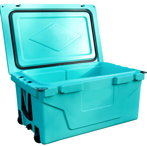 Hot Selling Blue Color 65QT Outdoor Cooler Fish Ice Chest Box Popular Camping Cooler Box view 12