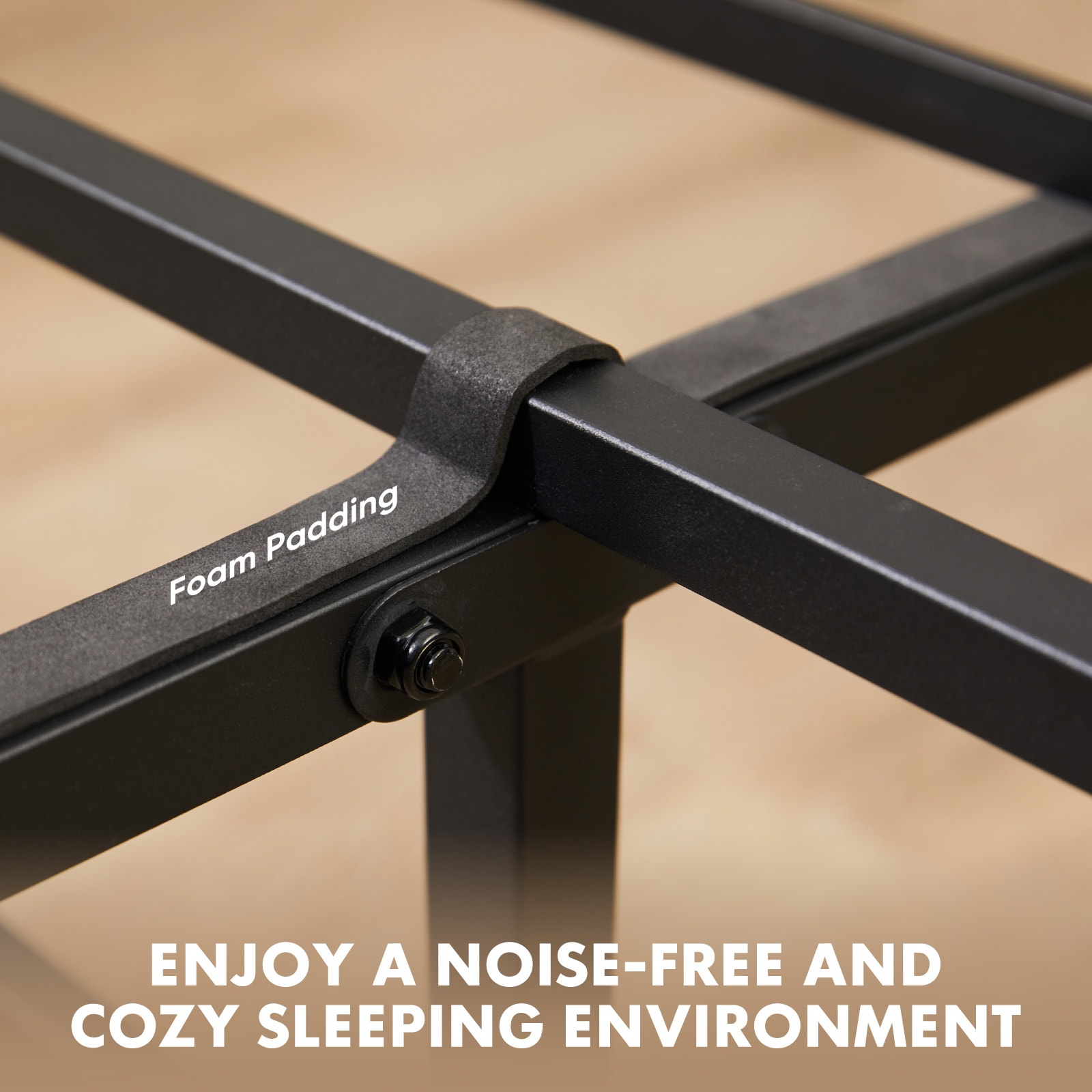 Metal Platform Bed Frame - Mattress Foundation With Headboard And Footboard view 6