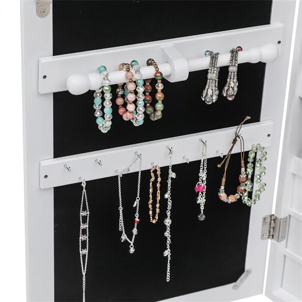 Non Full Mirror Wooden Wall Mounted Jewelry Storage Mirror Cabinet view 6