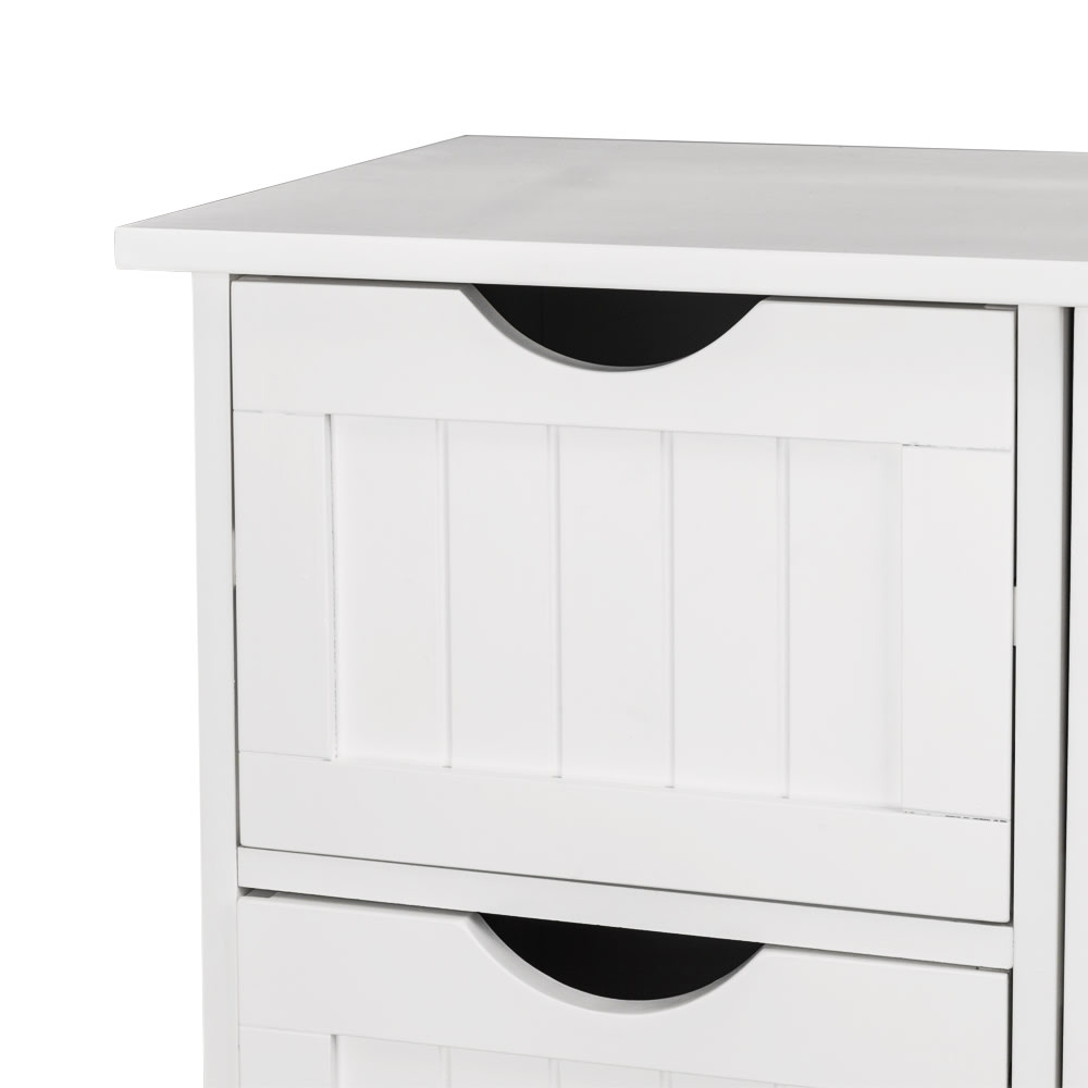 Four Drawer Single Door Bathroom Storage Cabinet view 1