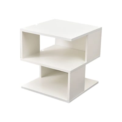 White 2-layer Simple Household Bookshelf view 5