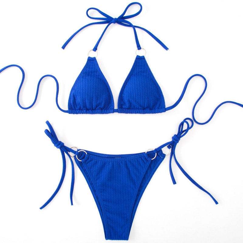 Sexy Bikini Set Summer Side Tie Thong Bandage Style Swimsuit Womens Clothing view 10