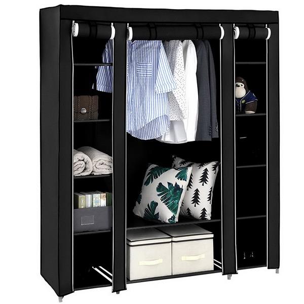 Non Woven Wardrobe With 5 Layers And 12 Compartments view 4