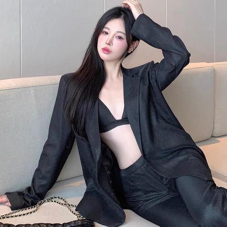 Women's Camisole Slim Straight Waist Pants view 7