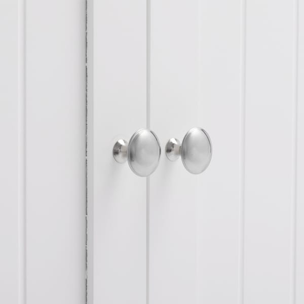 White Double Door Bathroom Cabinet view 10