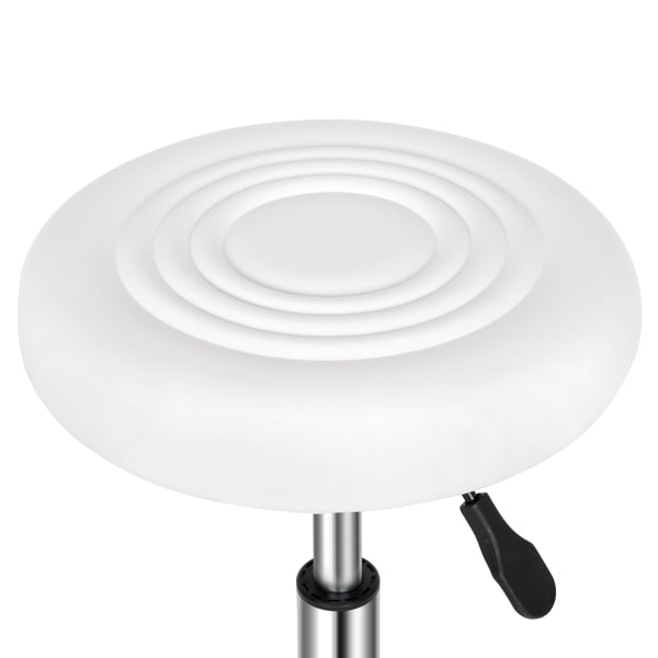 White Technician Bench With Circular Patterned Cushion view 5