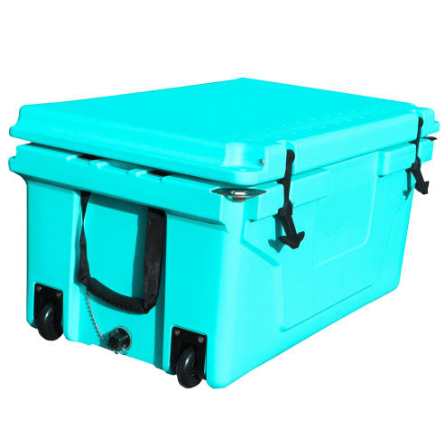Hot Selling Blue Color 65QT Outdoor Cooler Fish Ice Chest Box Popular Camping Cooler Box view 13