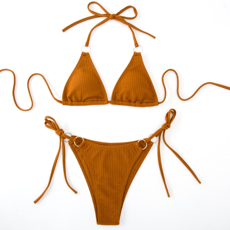 Sexy Bikini Set Summer Side Tie Thong Bandage Style Swimsuit Womens Clothing view 14
