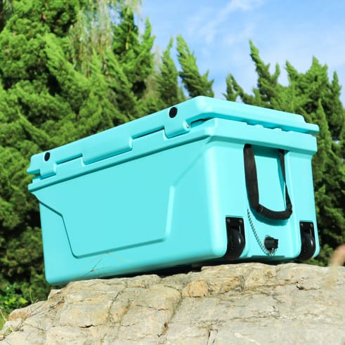 Hot Selling Blue Color 65QT Outdoor Cooler Fish Ice Chest Box Popular Camping Cooler Box view 20