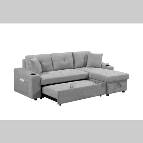 Convertible Sectional Sofa With Armrest Storage view 9