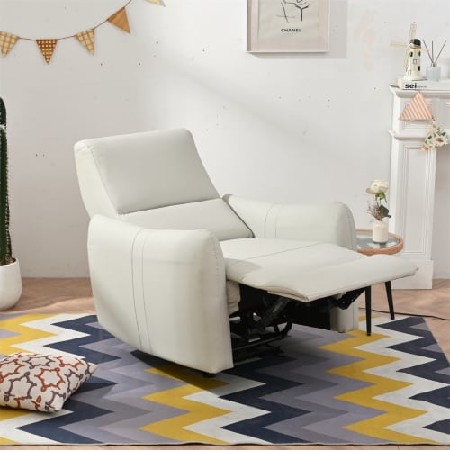 Wall Hugger Recliner,Power Recliner Chair,Electric Recliner For Living Room,PU Leather Reclining Armchair For Small Space,Reclining Sofa For Bedroom Apartment RV,with USB Port view 16