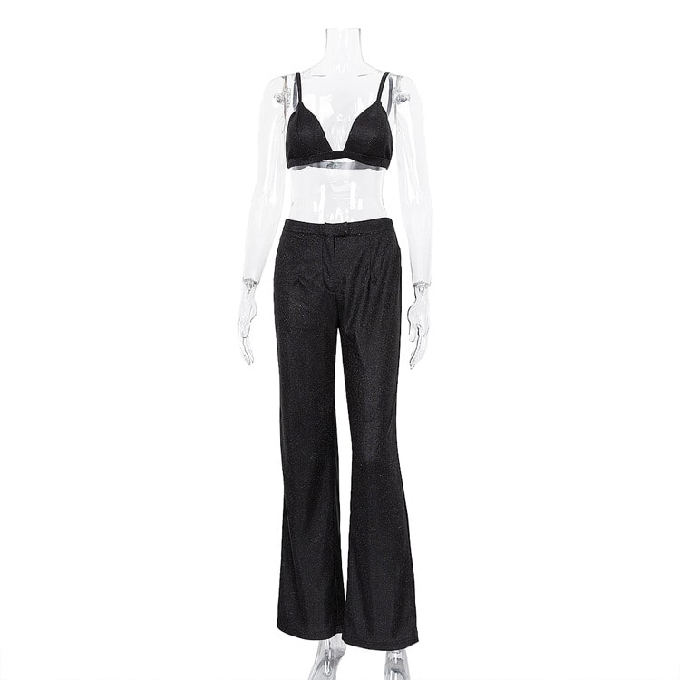 Women's Camisole Slim Straight Waist Pants view 6